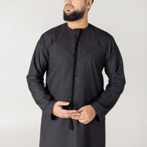 Emirati Kandura Black