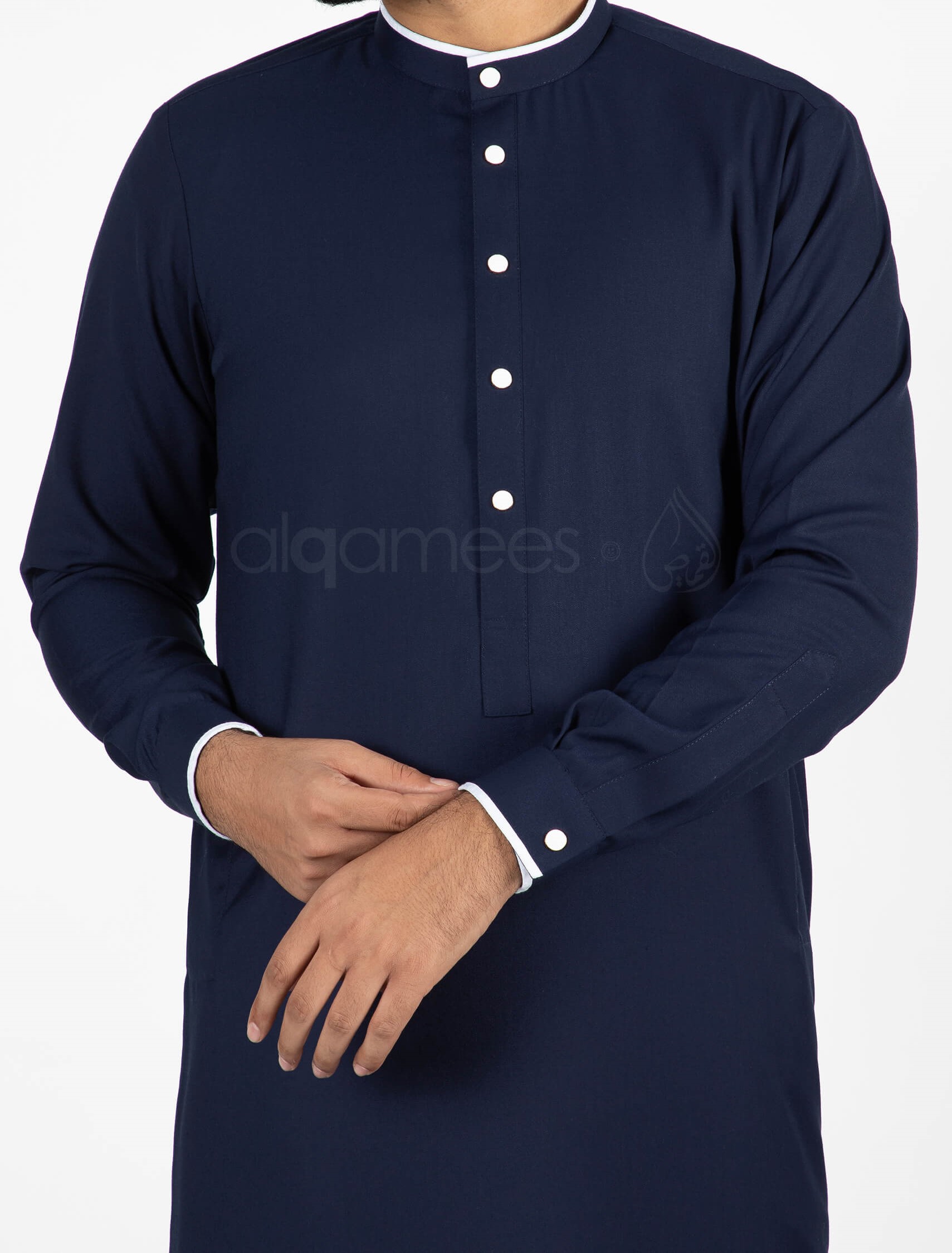 Lulu Navy blue thobe for men qamis jubba (1)