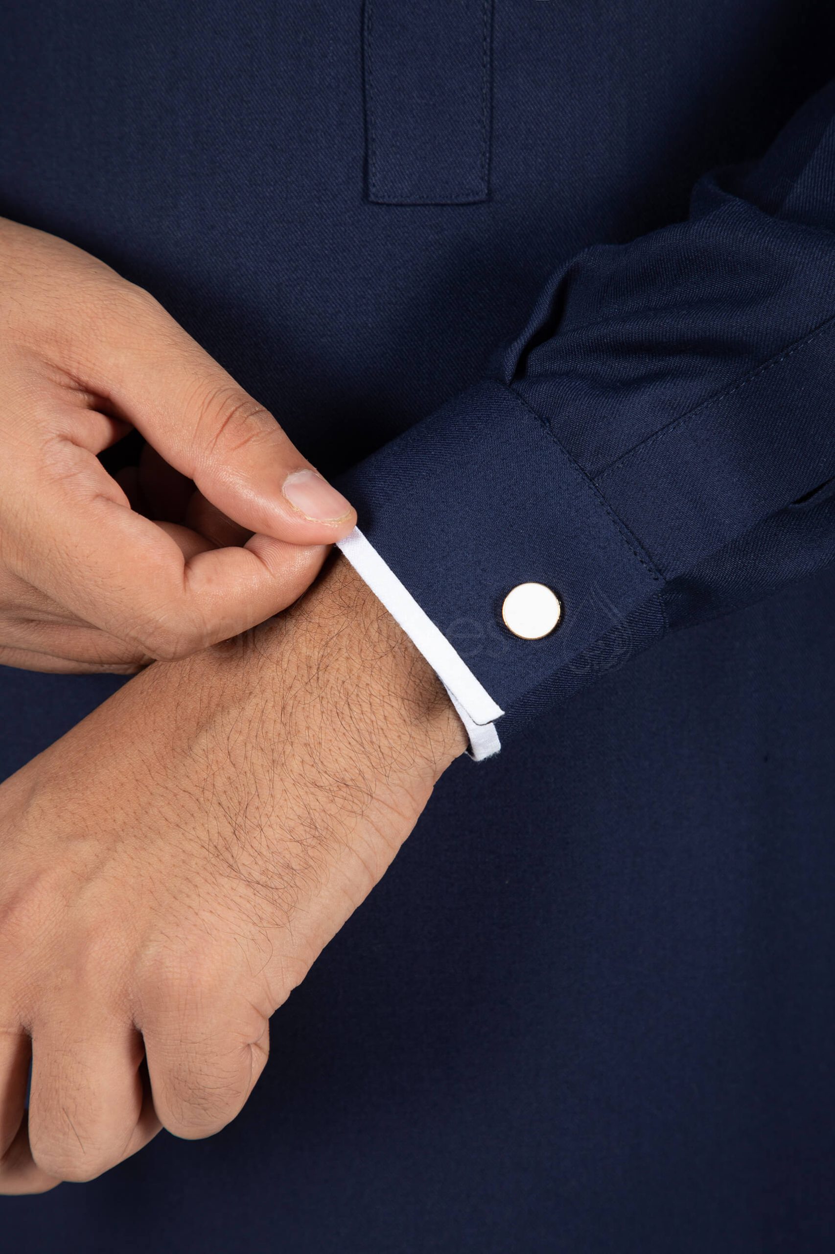 Lulu Navy blue thobe for men qamis jubba (3)