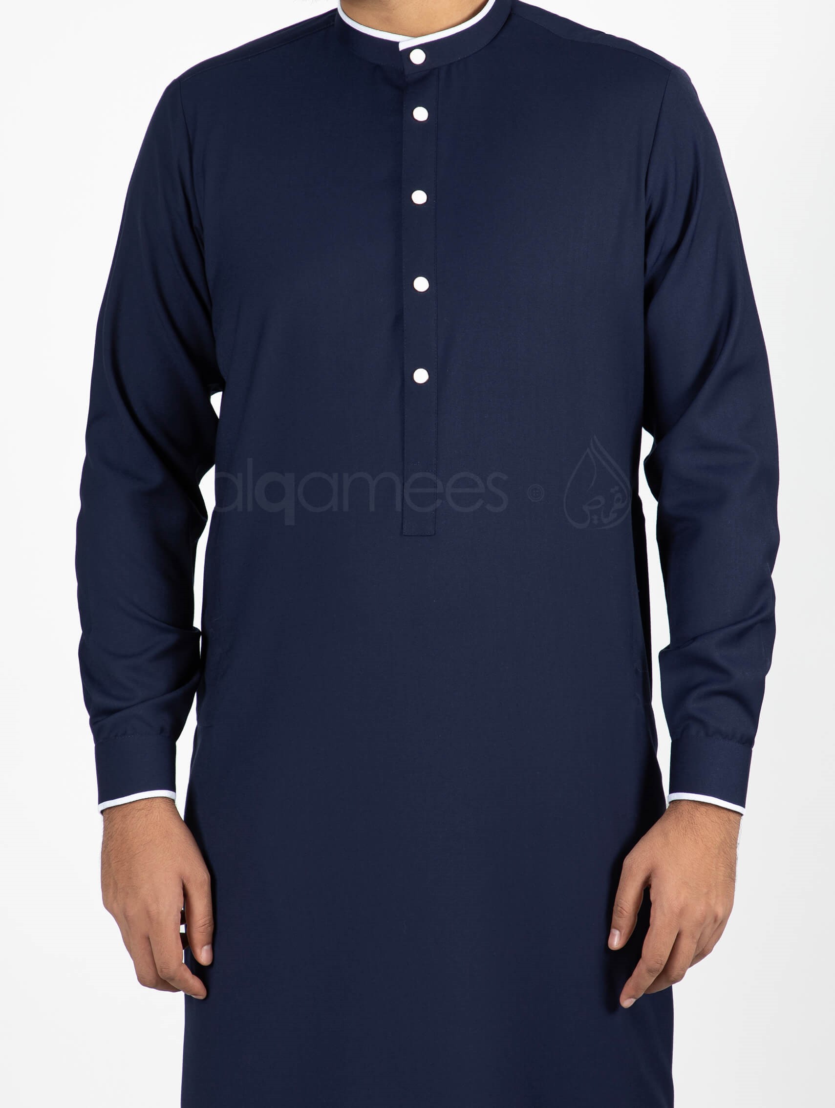 Lulu Navy blue thobe for men qamis jubba (4)