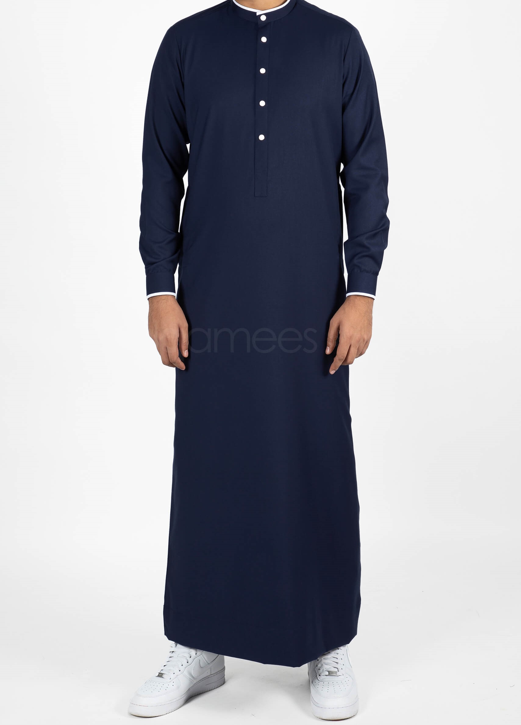 Lulu Navy blue thobe for men qamis jubba (5)