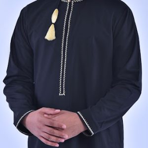 Malik-black-Golden-Omani-Thobe-Kandura