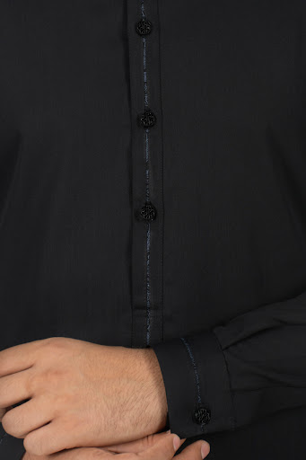 Realm Black thobe for men qamis jubba (3)