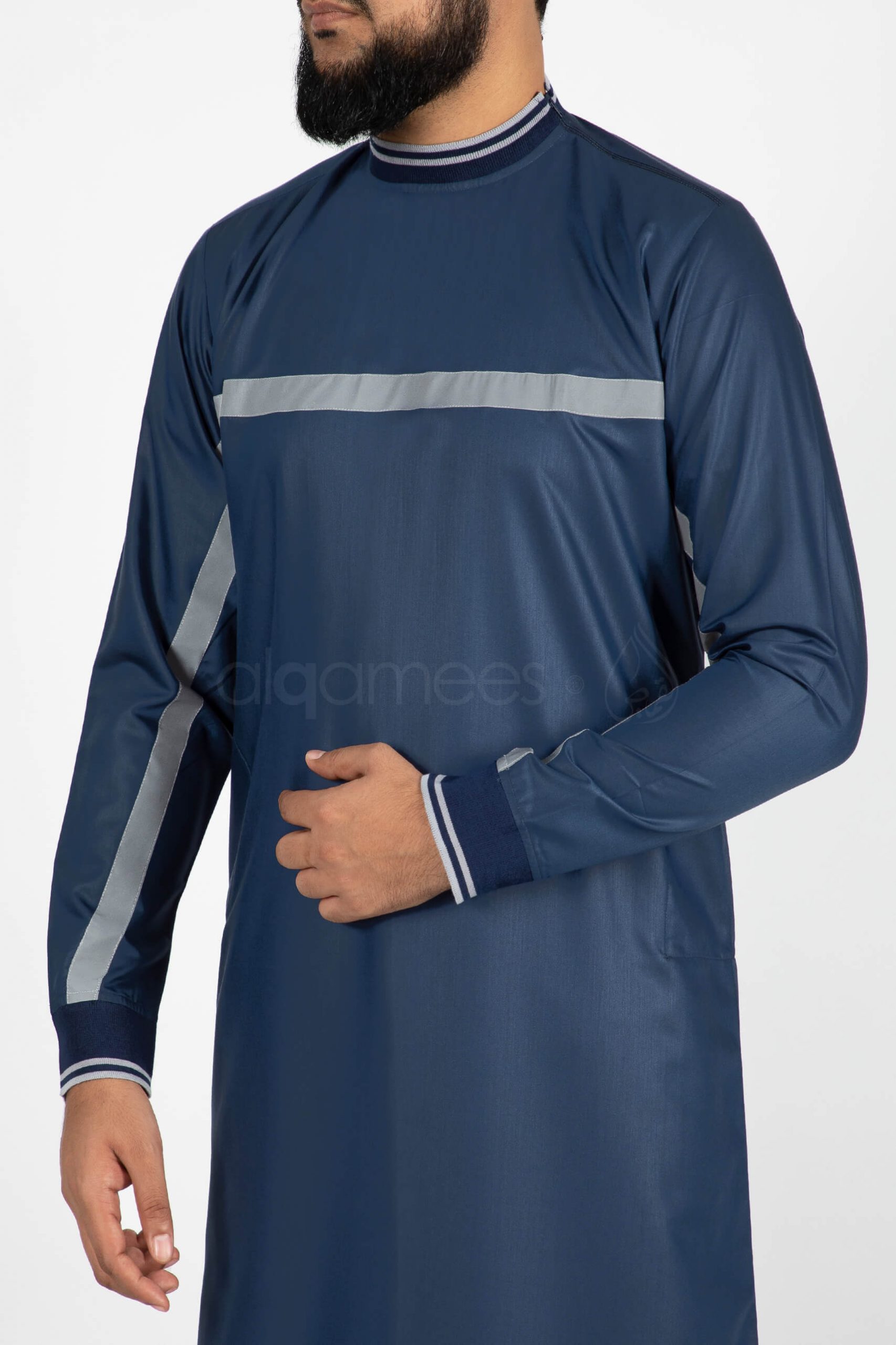 Turbo Soft Blue thobe for men qamis jubba (1) tURBO
